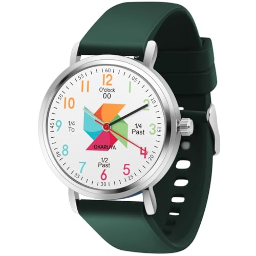 Blisshour Kids Watch Analog Waterproof, Pinwheel Learning Watch for Kids 8-12, Teacher Watches for Boys Ages 5-7 6-8, Easy to Read Educational Girls Watches