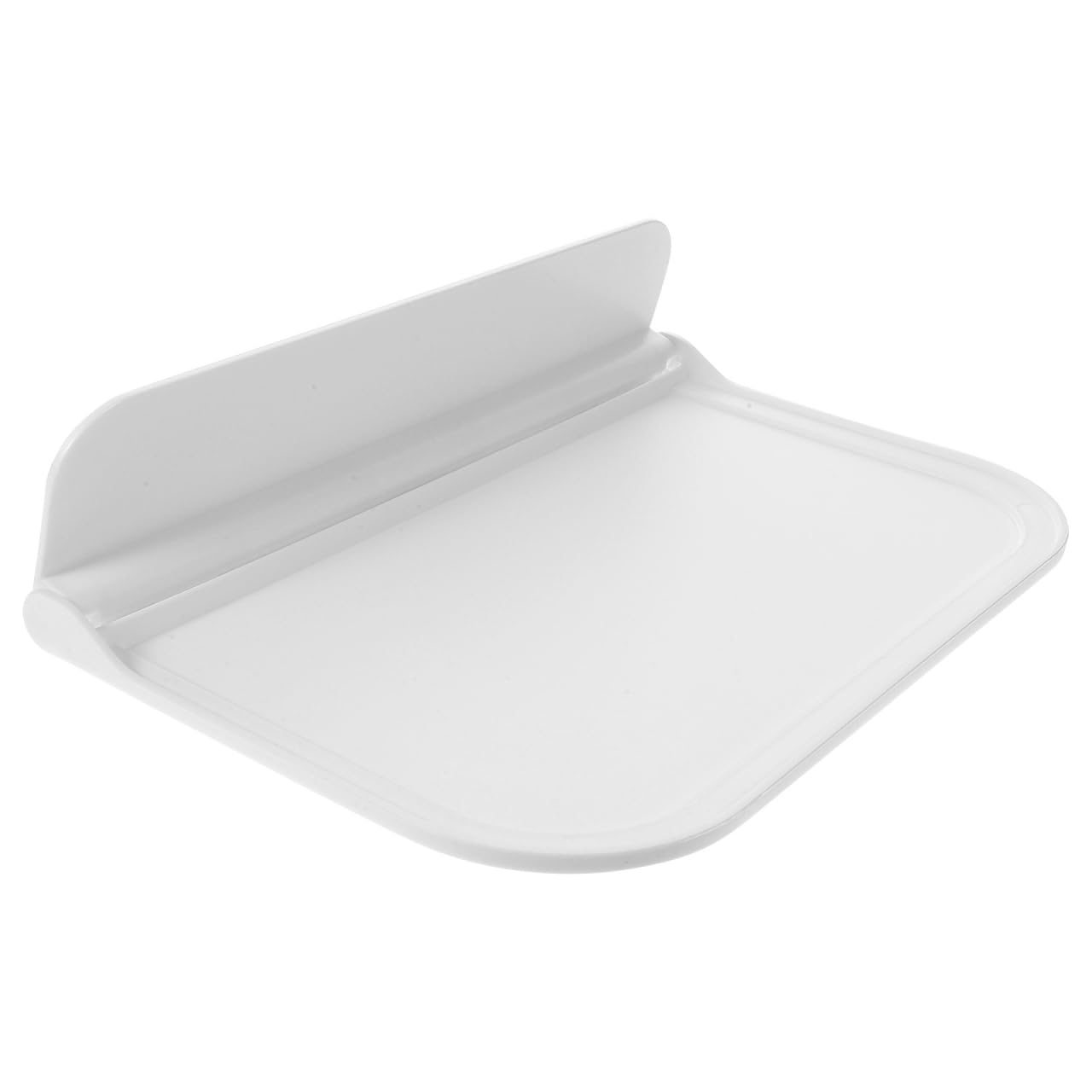 Zerodeko Étagère Murale Pliante Blanche en Plastique PP, Support de Rangement Simple et Élégant pour Salle de Bains ou Chambre, Tablette Murale Rabattable Pratique