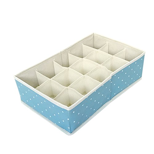 東洋ケース チェスト仕切りBOX 15マスタイプ ドットブルー CS-A-DTBL