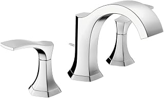 hansgrohe Locarno Widespread 2-Handle 3-Hole Bathroom Sink Faucet1.2 GPM Flow Rate, in Chrome, 04813000