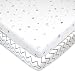 American Baby Company 2 Pack Printed 100% Natural Cotton Jersey Knit Fitted Pack N Play Playard Sheet, Grey Stars and Zigzag, Soft Breathable, for Boys and Girls
