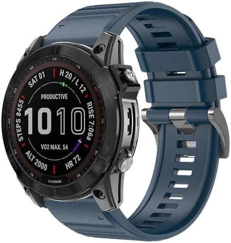 ZPJPPLX 22mm Compatible with Garmin Fenix8/8 pro/E/Fenix 6 Pro/6/7/7 Pro/5/5 Plus Watch Band,Soft Silicone Straps for Forerunner 965/955/970/Approach S70 /S62/S60/quatix tactix 8 7 epix Pro 47mm - Image 6