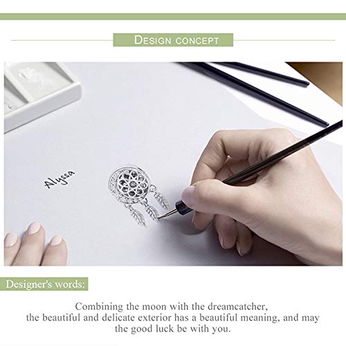 Acchiappasogni di luna 100% argento Sterling 925 a...