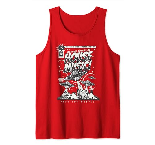 Divertente House Music Lovers E Elettronico DJ EDM Rave Canotta