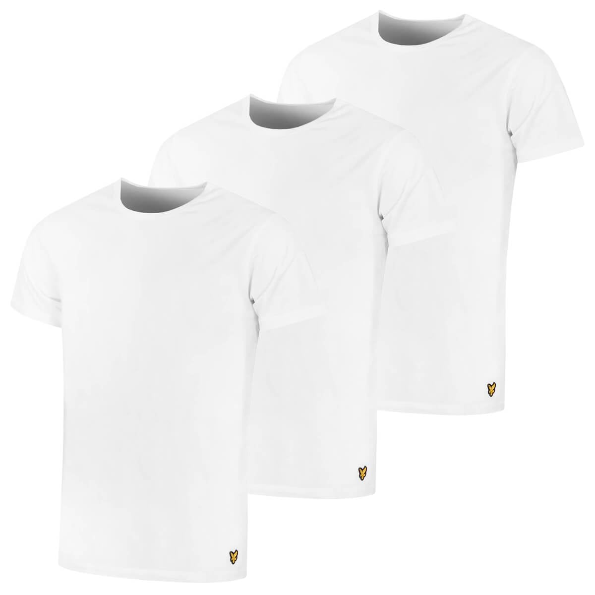 Lyle & Scott Basic 3 Pack T-Shirt White L