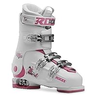 Roces Kinder Idea Up størrelse Eu 36-40 Kinderskischuh verstellbar, white-deeppink, EU