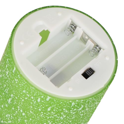 Image of Green Flameless Candles With Remote LED Flickering Pillar Candles Set of 3 | Realistic Flickering Flame Timer Brightness Control Battery Operated LED Candles for Halloween Christmas Holiday & Home Decor