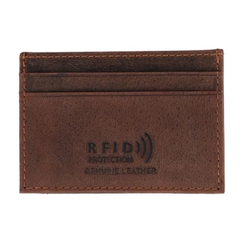 CTM Men's Leather Bottle Opener Money Clip Wallet, Brown2
