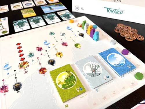 Image of Stonemaier Games: Tokaido - A Zen Strategy Board Game by Antoine Bauza | Explore and Travel Through Japan from Kyoto to Edo in This Cozy Game for Adults and Family | 1-5 Players, 45 Mins