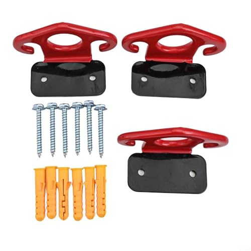 Jotekonoby Kit de anclaje de pared con banda de resistencia para gimnasio en casa, 3 ganchos de hierro fuertes para montaje en pared y puerta, equipo de entrenamiento seguro para entrenamiento de