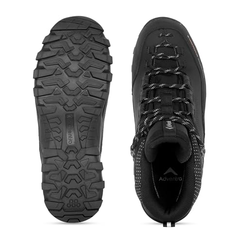 Image of Men Warm Waterproof Hiking Boots | Mid Ankle with Superior Grip | Boots | 3M Insulation | for Hiking Trails, Rugged Terrain | WH1106