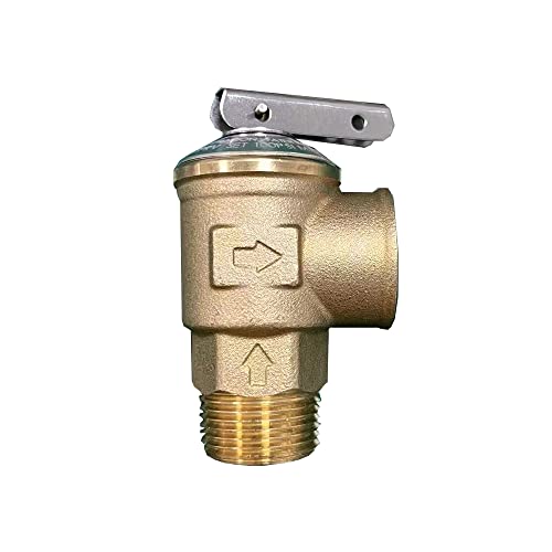 Slocable Pressure Relief Valve with 3/4Inch Pipe Thread,150Psi ,Brass
