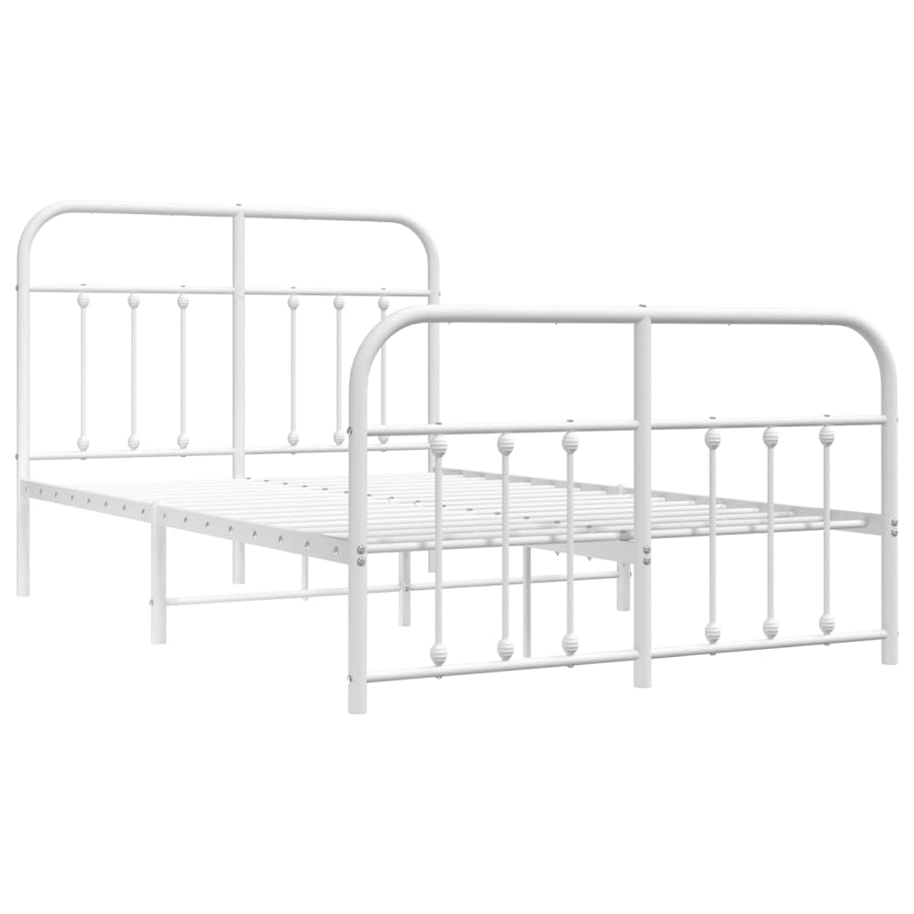 Homgoday Fotelik z zagłówkiem i poddaszem biały metalowy 120 x 190 cm, zagłówkiem łóżka, podwójnym zagłówkiem, oparciem do łóżka i sofy
