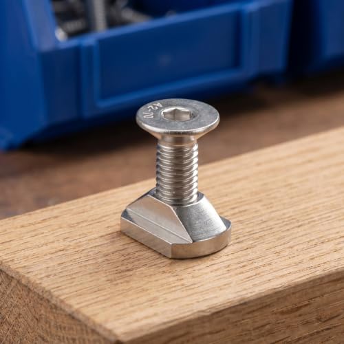 Fixations en T pour hydrofoil M6 en acier robuste pour surf