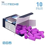 Flents Protechs Foam Ear Plugs, NRR 33 Noise Reduction, 10 Pairs with Case - Image 2