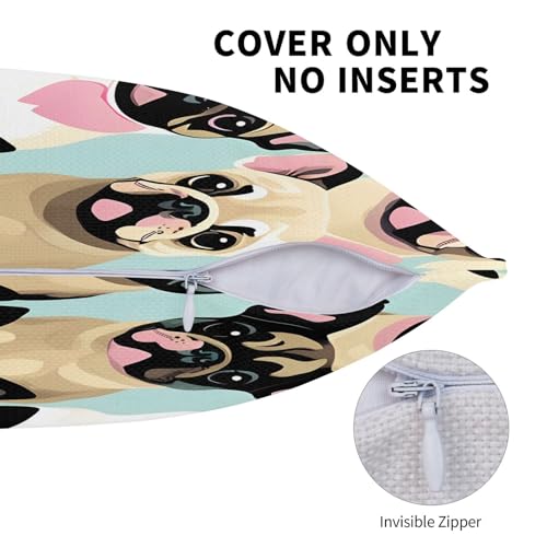Housses de coussin carlin EdWal de qualité supérieure lot de 2 - 6