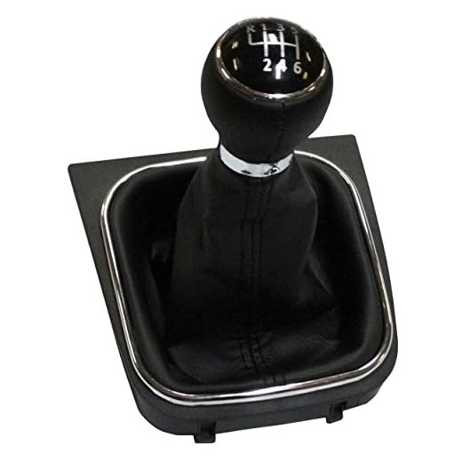 AERZETIX: Pomo, funda y marco para palanca de cambios 6 velocidades para coche, vehiculos C10938