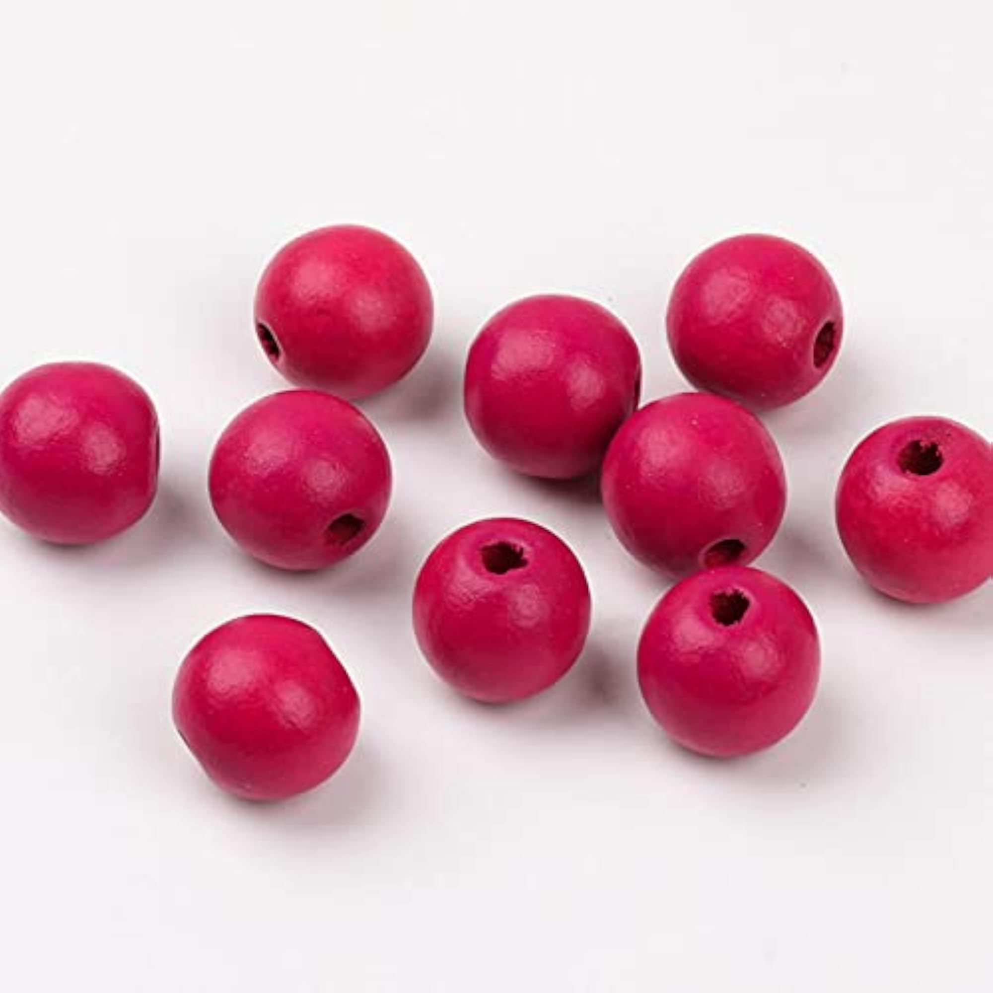 Round Wooden Beads for DIY Bracelet Crafting