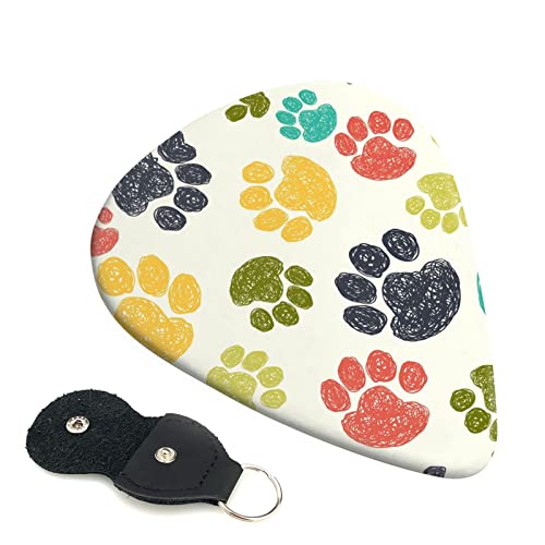 Ensemble de 6 médiators de guitare patte de chien coloré mignon pour guitare acoustique, guitare électrique, basse… - Les Beatles, Paul McCartney, John Lennon, RIngo Starr, George Harrison Ensemble de 6 médiators de guitare patte de chien coloré mignon pour guitare acoustique, guitare électrique, basse…