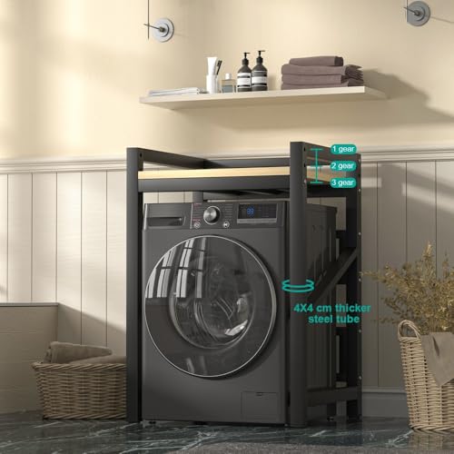 Support réglable pour machine à laver idéal pour salle de bain