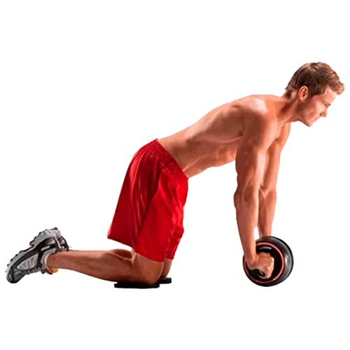 Roda Abdominal Lombar Pneu Grande De Musculação Academia Com Suporte Para Joelho Profissional Rolo D