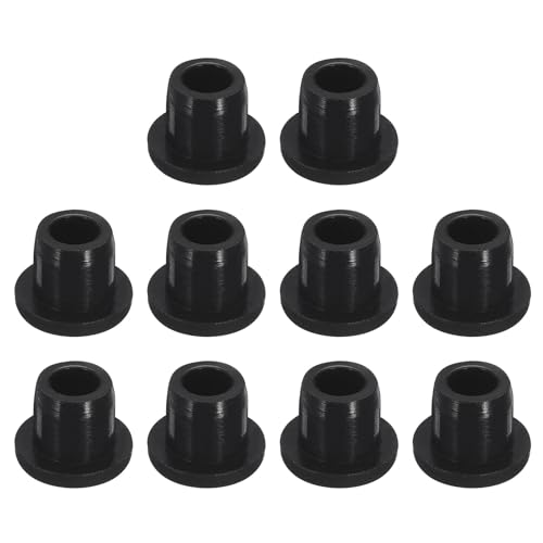 Image of uxcell 10 Pcs Black Plug Holes, Waterproof Rubber Button Plug for 10mm / 0.39 inch Hole