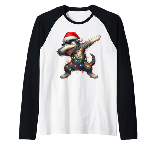 Gafas de sol Dabbing Irish Wolfhound Dog Cute Christmas Christmas Camiseta Manga Raglan