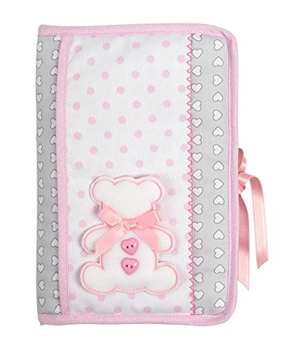 FILET - Bolsa para Pañales y Toallitas, Organizador Porta Pañales y Toallitas para Bolso Portátil, con Apertura a Libreto, Idea Regalo para Futuros Padres, 100% Made in Italy Color Rosa