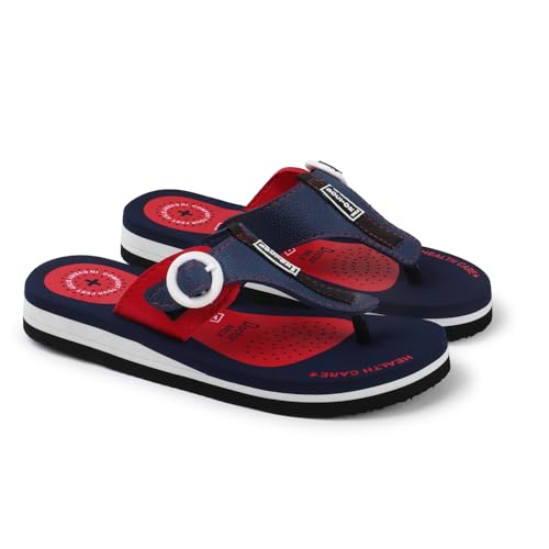 Duosoft Flip Flop for Women | Soft Comfortable | Breathable | Fashionable | Stylish | Trendy | Super Soft | Lightweight | Anti-Slip Sole | Indoor & Outdoor |34-Red-05