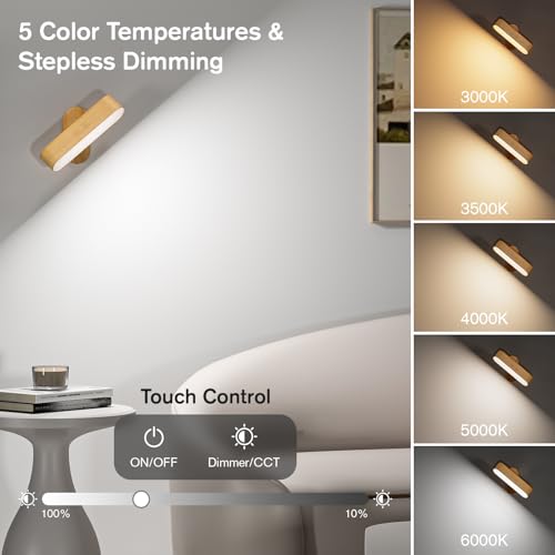 Hensam Battery Operated Wall Sconces, Wireless LED Wall Sconce Set of Two for Bedroom, Rechargeable Wall Lights for Picture, 5 Modes Dimmable Wall Lamps for Living Room, 2 Pack - Cosy Home Interiors Hensam Battery Operated Wall Sconces, Wireless LED Wall Sconce Set of Two for Bedroom, Rechargeable Wall Lights for Picture, 5 Modes Dimmable Wall Lamps for Living Room, 2 Pack - Image 3