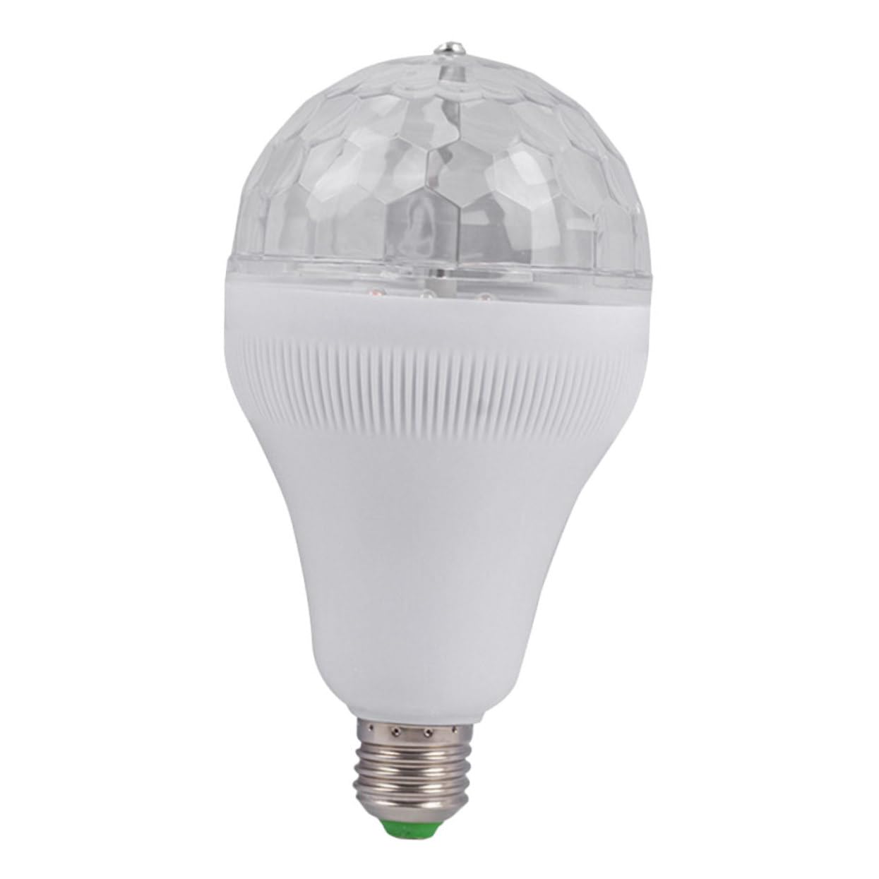 jojofuny RGB Rotating Disco Light Bulb Multi-Color Strobe Effect for Parties Vibrant Atmosphere for Ktv and Gatherings Installation for Home Dance Events