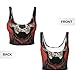Women Girls Yoga Bras U-Shaped Back Comfortable Sweat Vest with Pads Elastic Sportswear for Gym Fitness, for Day Dead Dog Sugar Skull Flower Art