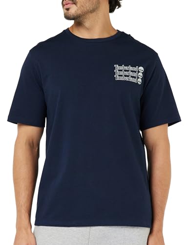 Timberland Short Sleeve Tee 2 Tier3 T-Shirt, Dark Sapphire, XXL Homme Timberland Short Sleeve Tee 2 Tier3 T-Shirt, Dark Sapphire, XXL Homme