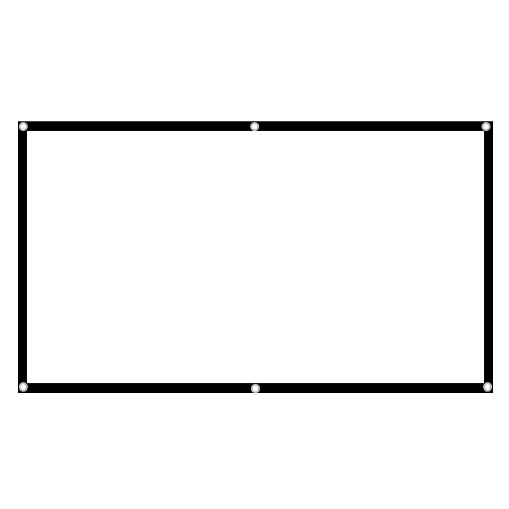 16:9 Portable Hd, Foldable Projection Curtain Projector Projector Screen Screen Polyester for Home Office60In (84 Inches)