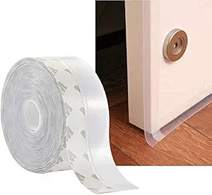 Bitnex Door Seal Tape Window Seal Strip Silicone Door Strips Door Dust & Weather Silicone Door Tape Gaps Sealer Sound Proof, Stop air, Cockroach, Insect Bugs Stopper for Home (3 Meter 25 mm)