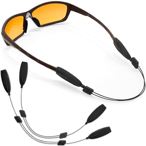 SIGONNA Glasses Strap String Holder - No Tail Eyeglasses Strap Holders - Eye Glasses Accessory Chain - Wired Eyeglass Chains for Women - 15" Glasses Lanyard Men Cord - 2 Pcs