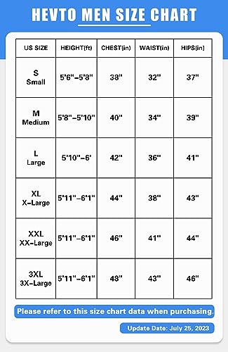 Hevto Men Wetsuits 3/2Mm Neoprene Front Zip Full Wet Suit Keep Warm For Surfing Swimming Sup Snorkeling Diving (M05-Black, S) #TOP1