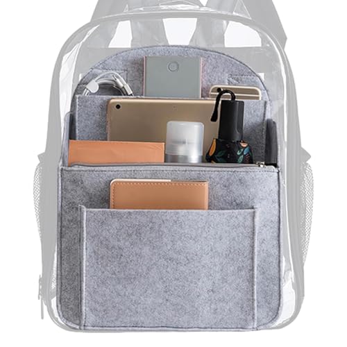 Organizador De Inserción De Bolsa - Bolsa De Almacenamiento De Fieltro Portátil | Organizador De Gran Capacidad De Gran Capacidad, Inserto De Respaldo De Baño Ligero Para Hombres
