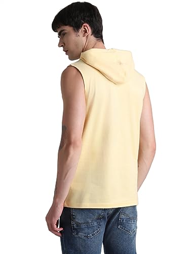 Image of JACK & JONES Men's Cotton Typography Regular Fit Hooded T-Shirt