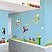 ZTZK Super Mario wandtattoo, super Mario wandsticker- Build a Scene Wandaufkleber–abnehmbares Abziehen und Aufkleben-Geeignet für Wohnzimmer, Glatte Wand, Kinderzimmer usw Größe: 30 x 90 cmx2 Stück