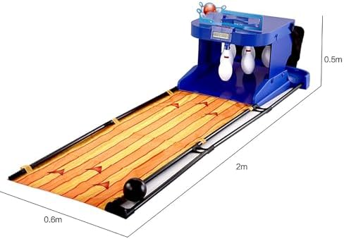 Electric Bowling Game Set for Kids & Family - Indoor Sports Console with LED Screen, Automatic Reset & Realistic Sound Effects - Perfect for School & Home Fun, 2m Long