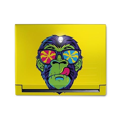 Image of MightySkins Skin Compatible with Alienware M18 R1 (2023) Full Wrap Kit - Hypno Chimp | Protective, Durable, and Unique Vinyl Decal wrap Cover | Easy to Apply & Change Styles | Made in The USA