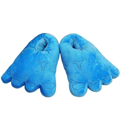 Big Foot Slippers,Cartoon Big Toe Shoes,Male Female Winter Warm Slippers Funny Indoor Plush Shoes