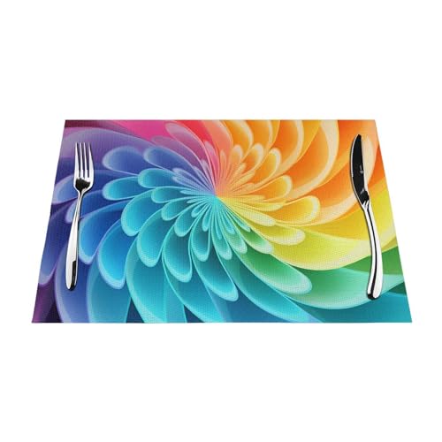 Sets de table en PVC tissé lavables pour protéger des plats chauds - 8