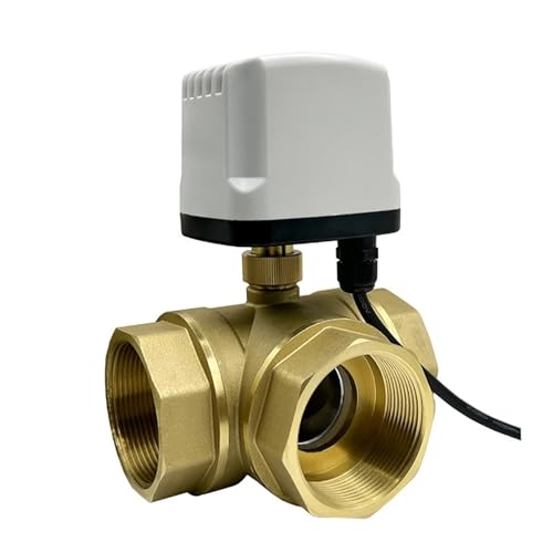 Válvula de bola de latón motorizada DN50 de alta resistencia 12V 2
