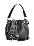 GUESS Factory Women's Cherrywood Floral Logo Bucket Bag