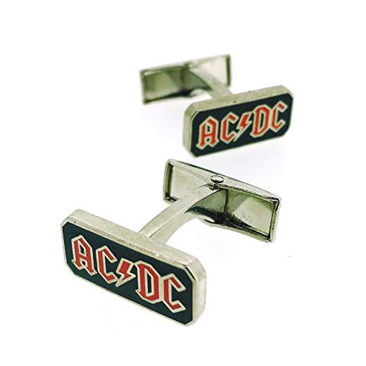 Gemelolandia | Gemelos Para Camisa ACDC Modelo II Gemelos Originales Para Camisas | Para Hombres y Niños | Regalos Para Bodas, Comuniones, Bautizos y Otros Eventos