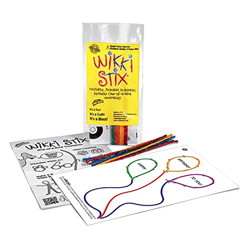 Wikki Stix Birthday Fun Favors, Pack Of 20 Individual Fun Favors, Each With 12 And A Birthday Themed Play Sheet, Made In The Usa #TOP7