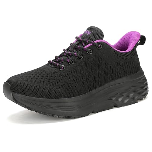 AVW Womens Non Slip Work Shoes Water Resistant Walking Sneakers Food Service Chef Kitchen Shoes