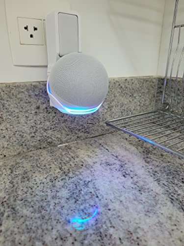 Suporte Splin All In One Tomada Para Smart Speaker Alexa Echo Dot 4 - Amazon - Modelo Compacto 2.0 (